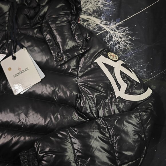 Moncler Black Hooded Down Jacket - Picture 3 of 10